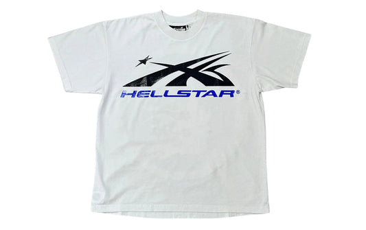 Hellstar Gel Sport Logo T-Shirt White/Blue