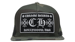 Chrome Hearts CH Hollywood Trucker Hat Camo