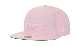 Supreme FDNY Box Logo New Era 59Fifty Fitted Cap Pink