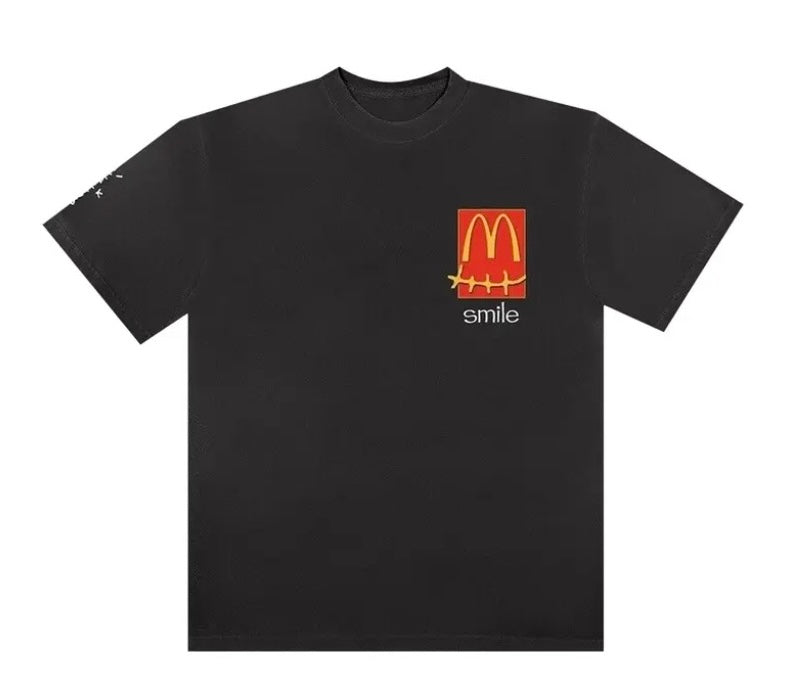 Cactus Jack by Travis Scott x McDonalds Smile Tee Black
