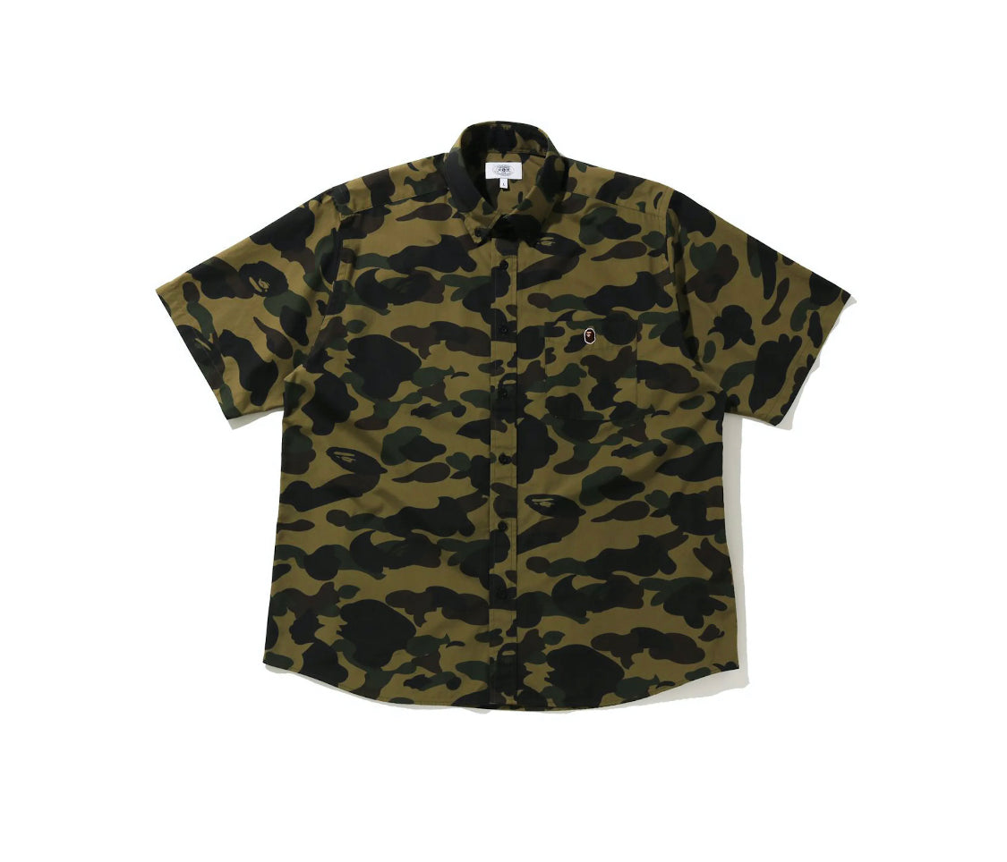 Bape 1st Camo Relaxed Short Sleeve Shirt Green