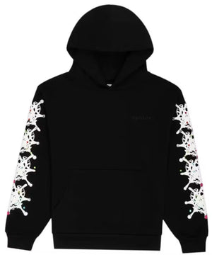 Sp5der Stone Hoodie Black