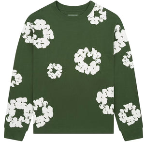 Denim Tears Long Sleeve Cotton Wreath
T-shirt Green