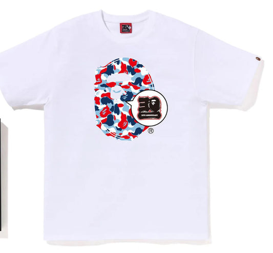 Bape Store Paris 30th Anniversary Big Ape Head Tee White