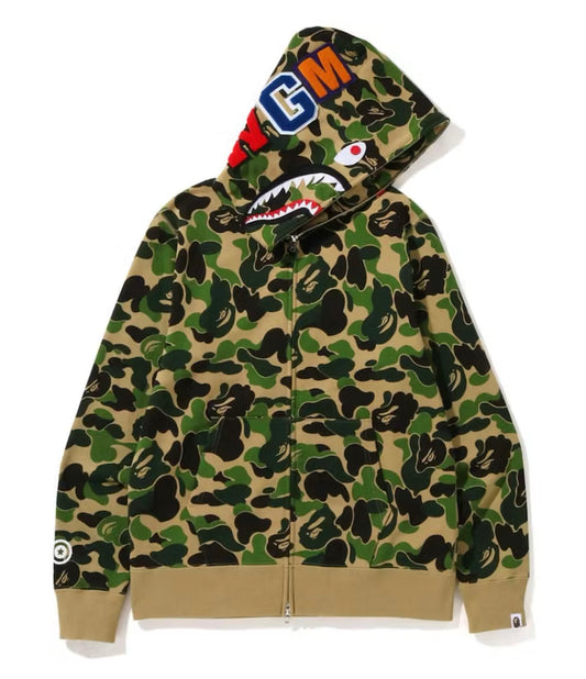 Bape Big ABC Camo Sharks Full Zip Hoodie