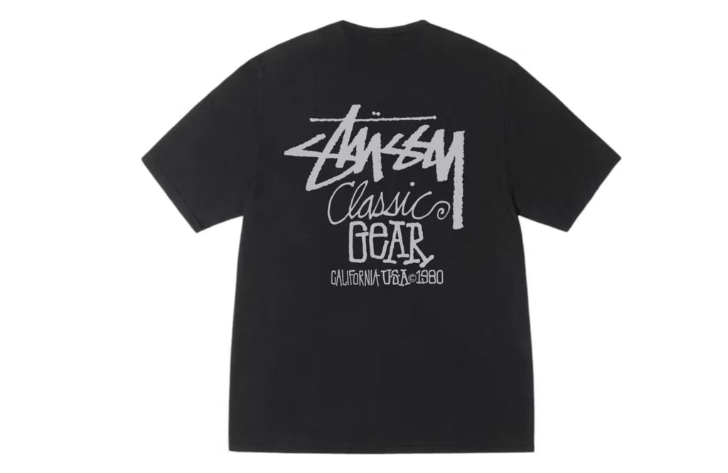 Stussy Classic Gear Pigment Dyed Tee Black