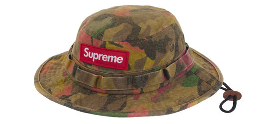 Supreme Washed Canvas Boonie SS24 Tan Camo