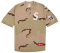 Supreme Paris Shop S Logo Baseball Henley Camo