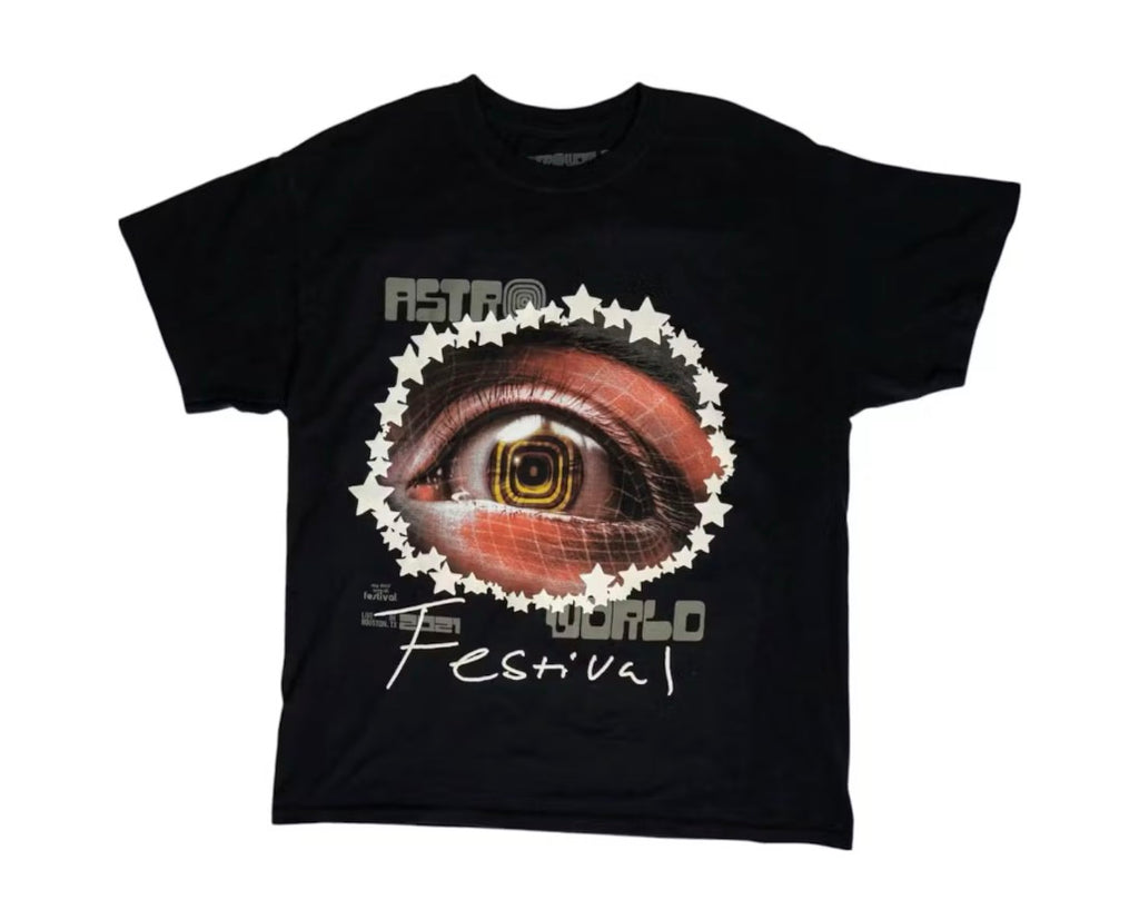Travis Scott Starry Eyed Tee Black