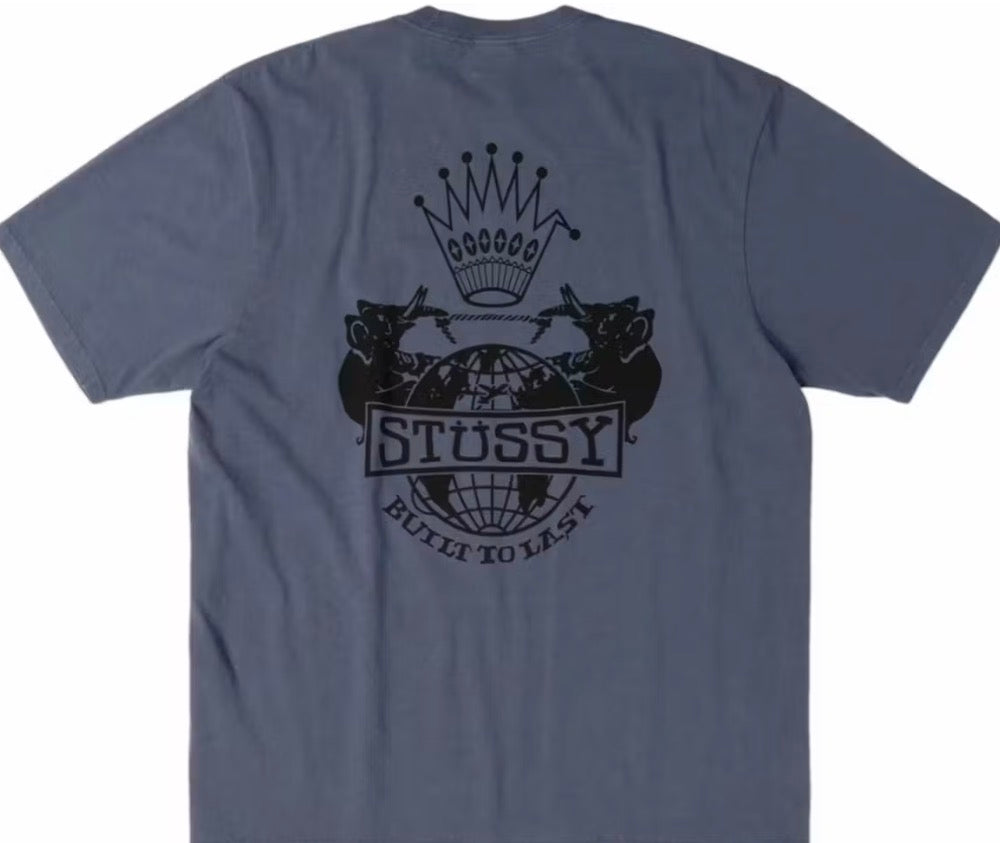 Stussy Built To Last Tee Faded Navy
