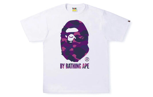 Bape Color Camo By Bathing Ape Tee White Purple