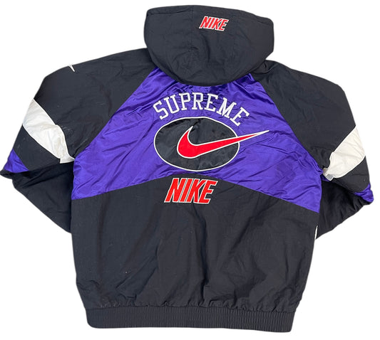 Used Supreme Nike Hooded Sport Jacket Purple
