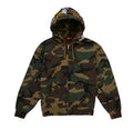 Supreme Patches Zip Up Hooded Sweatshirt Woodland Camo