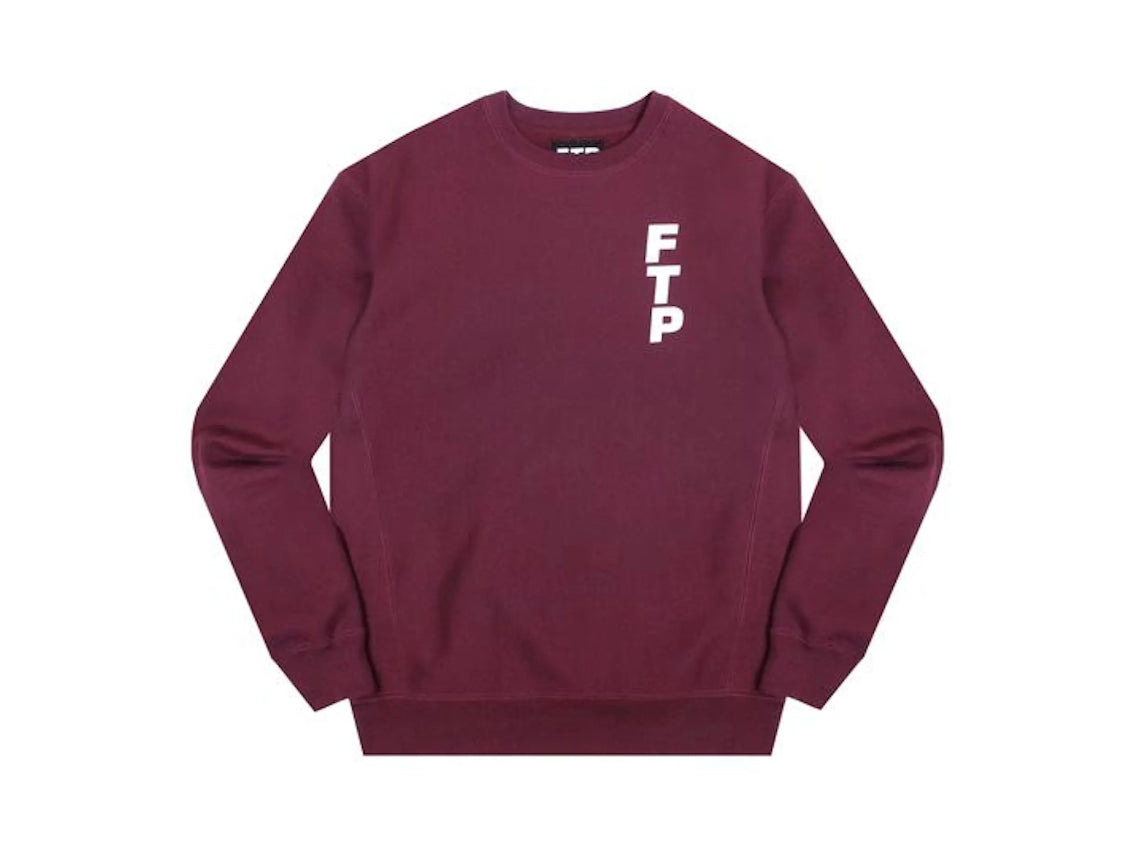 FTP Vertical Logo Crewneck Maroon