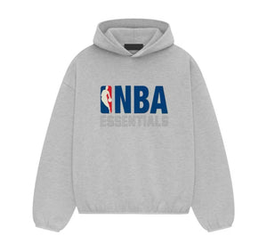 Fear of God Essentials NBA Pull Over Hoodie Light Heather