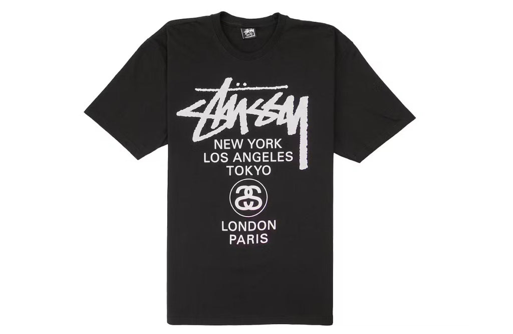 Stussy World Tour Tee Black