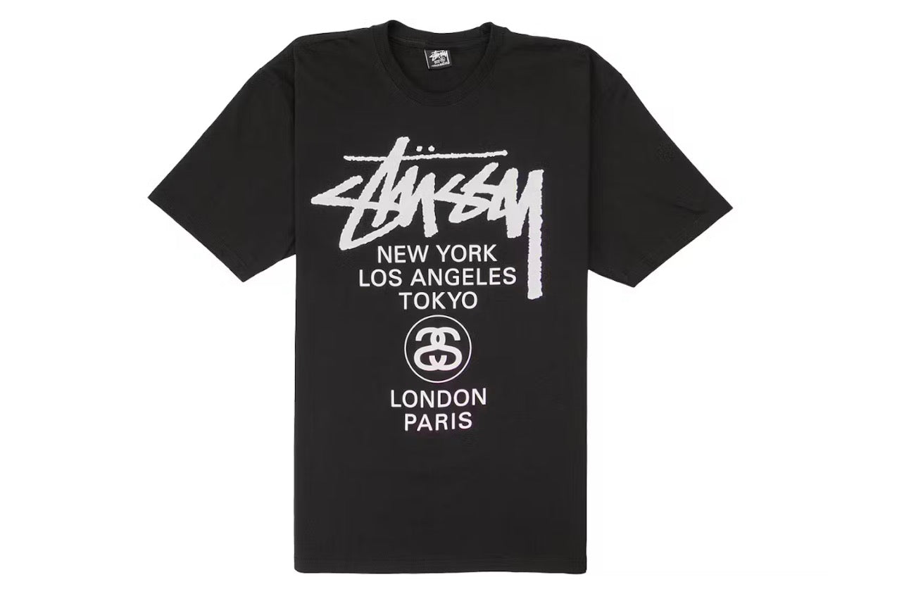 Stussy World Tour Tee Black