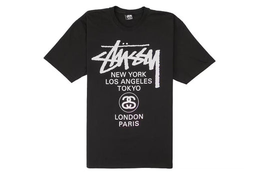 Stussy World Tour Tee Black