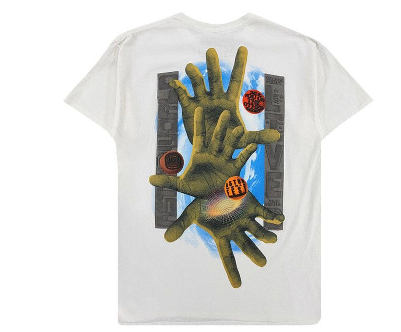 Cactus Jack by Travis Scott Three Hands Tee White