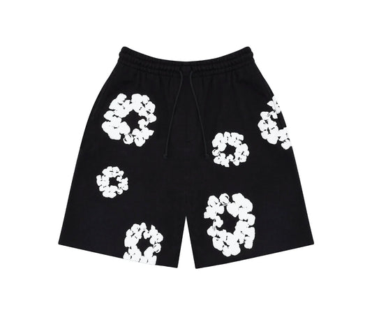 Denim Tears The Cotton Wreath Shorts Black