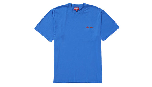 Supreme Arabic Logo Washed Tee Blue