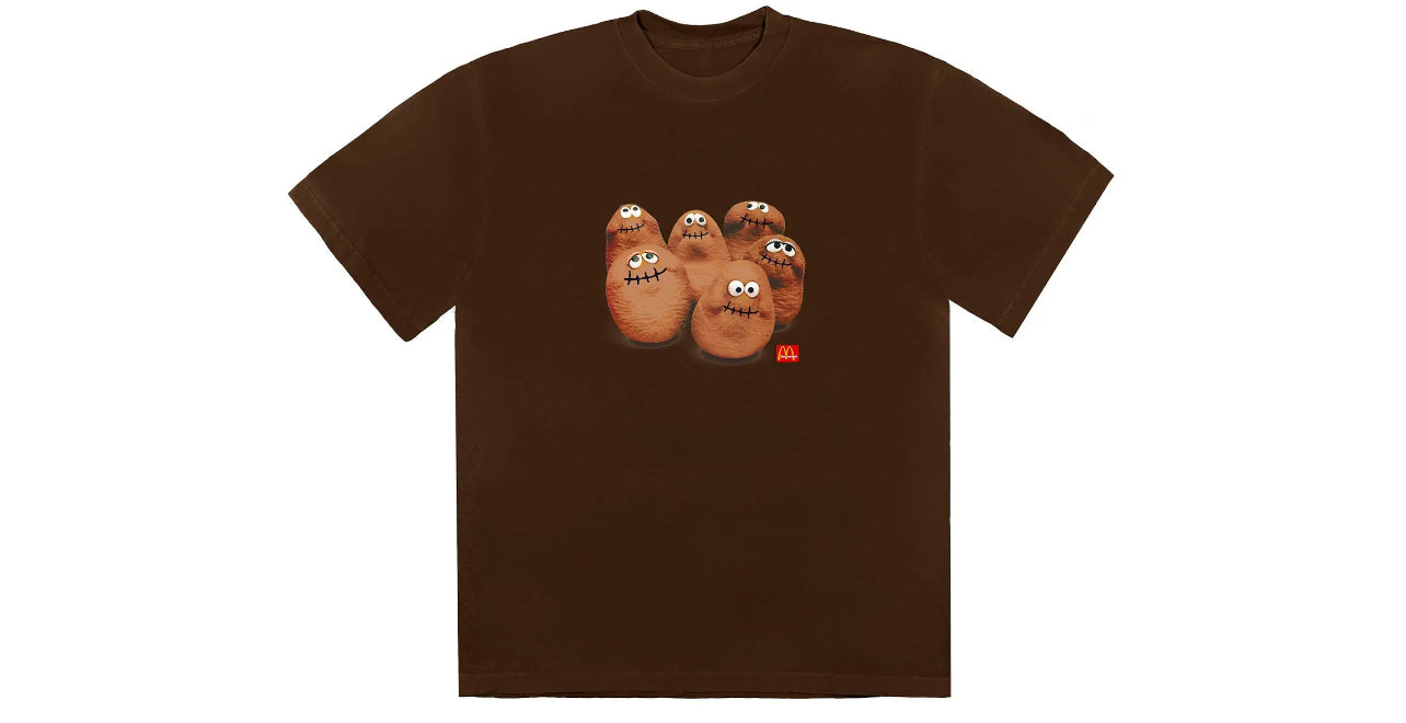 Travis Scott X McDonalds Squad T-Shirt Brown