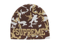 Supreme Reversible Camo Beanie Brown