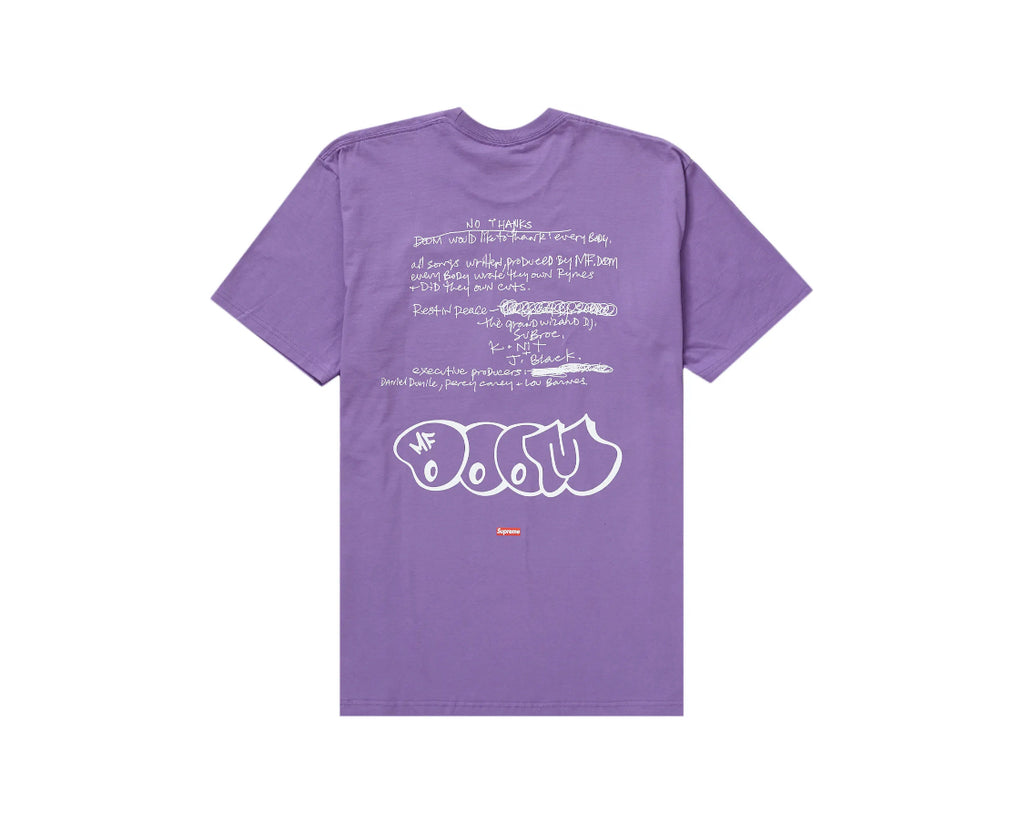 Supreme MF DOOM Tee Dusty Purple