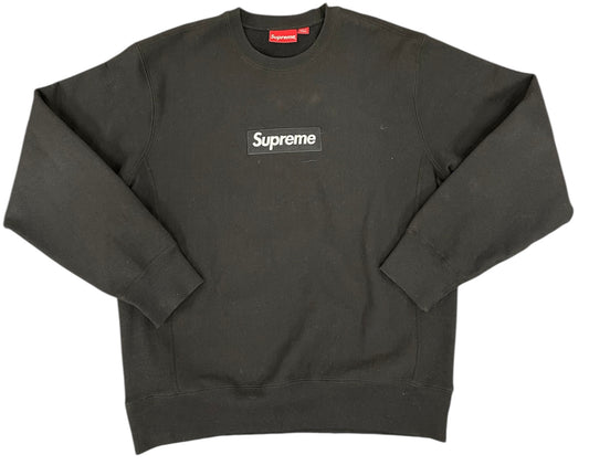 Used Supreme Box Logo Crewnack FW18 Black