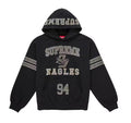 Supreme Rhinestone Eagle Hooded Sweatshirt Black
