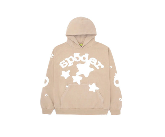 Sp5der Beluga Hoodie Sand