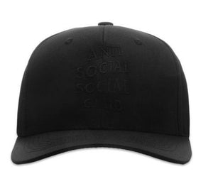 Anti Social Club Tonal Embroidered Cap “black”