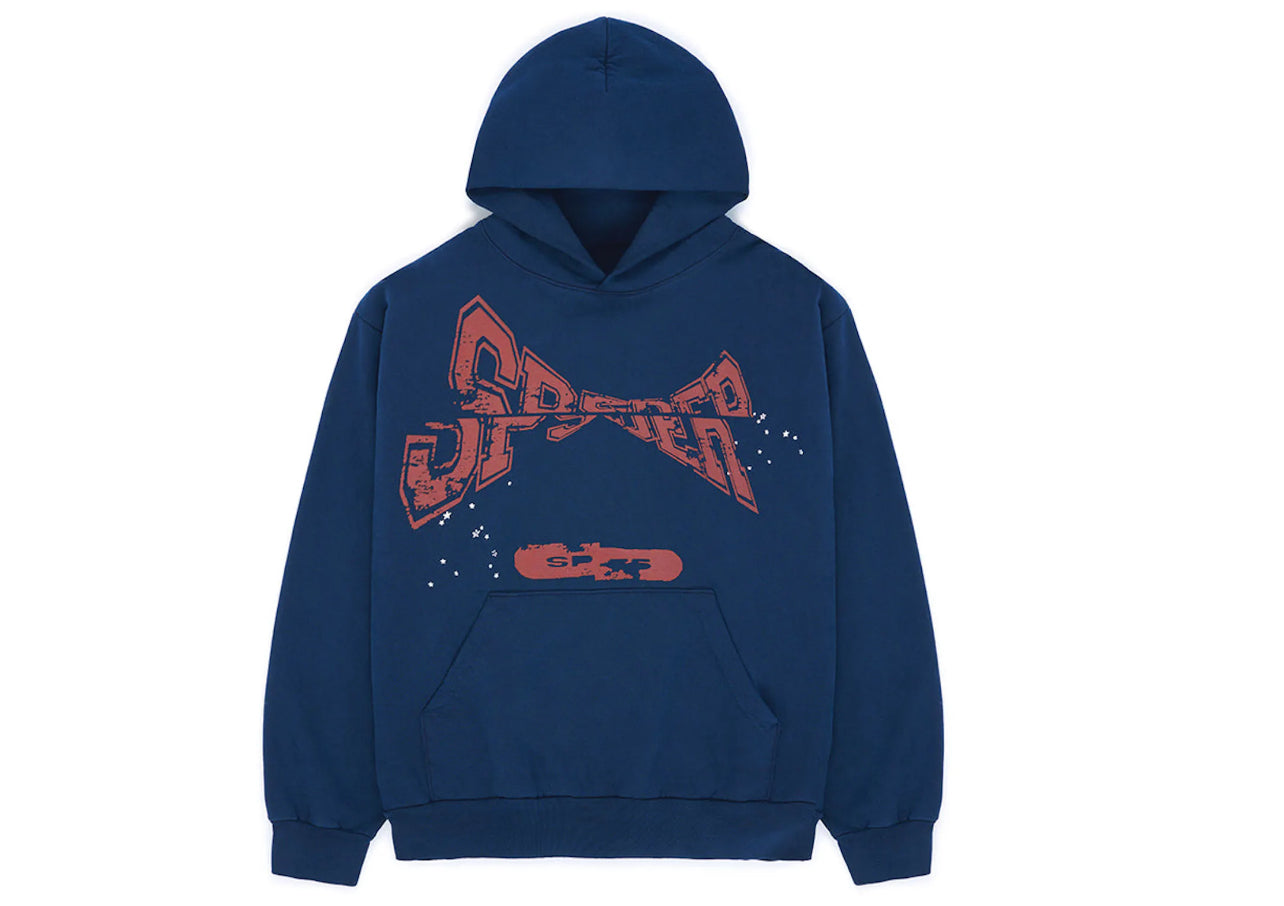 Sp5der Worldwide Cross Country Hoodie Navy