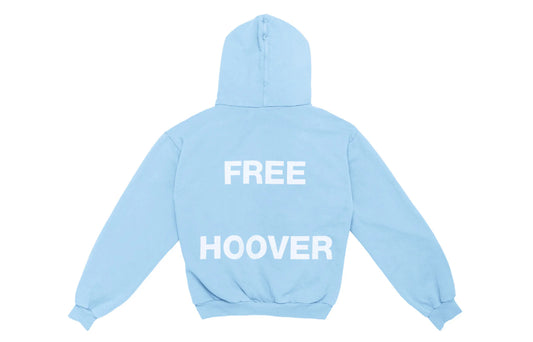 Kanye West & Drake Free Hoover Hoodie Light Blue