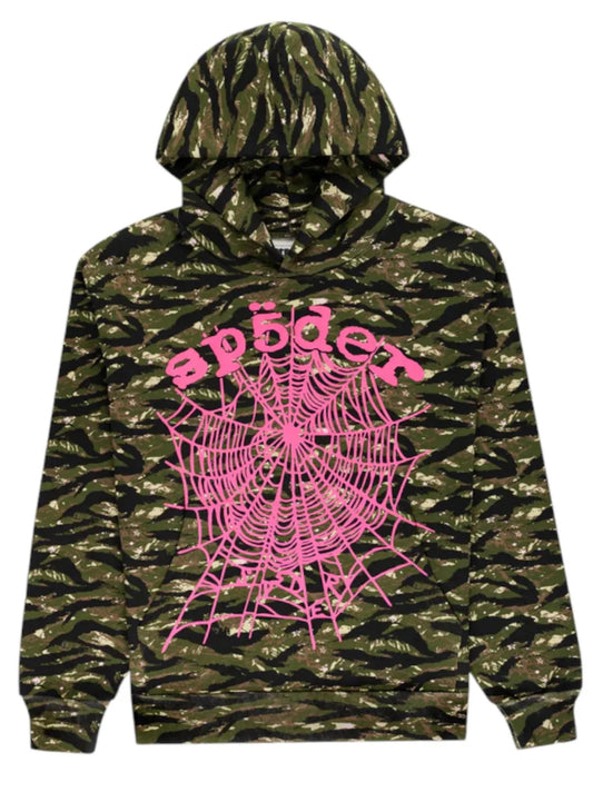 Sp5der OG Web V2 Tiger Camo Hoodie