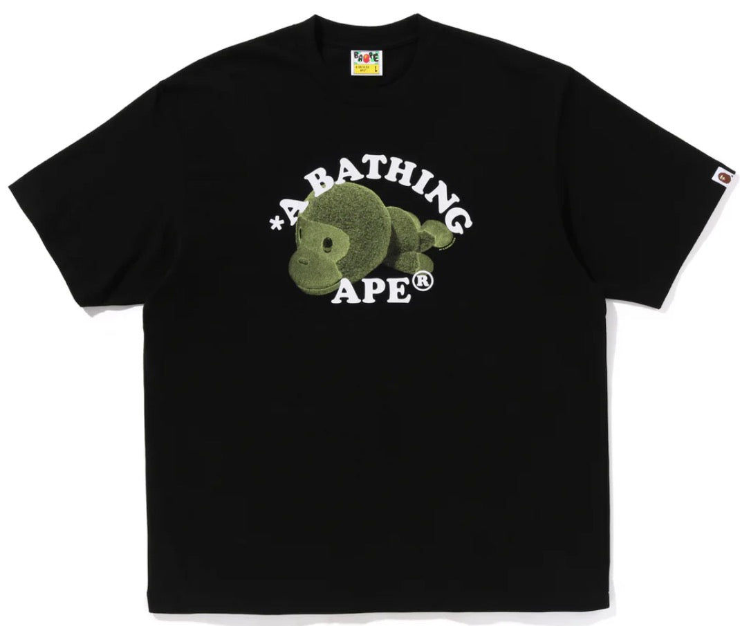 Bape Milo College Tee Black