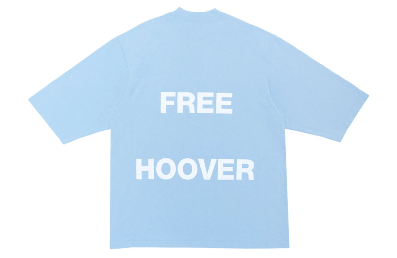 Kanye West & Drake Free Hoover Long Tee Light Blue