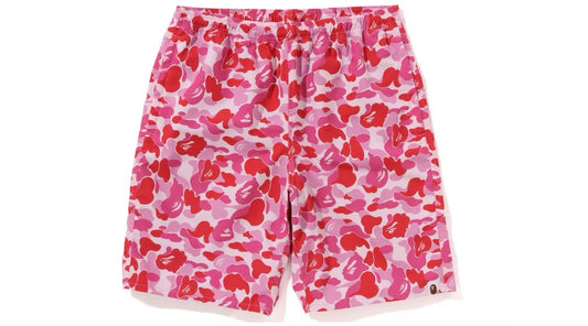 Bape ABC Camo Beach Shorts SS23 Pink