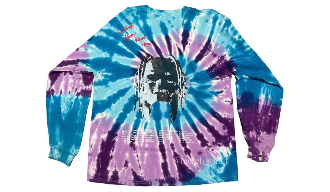 Travis Scott Astroworld Tour Longsleeve Tie Dye