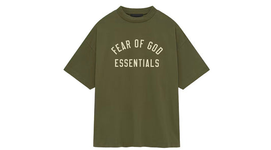 Fear of God Essentials Jersey Crewneck Tee Military