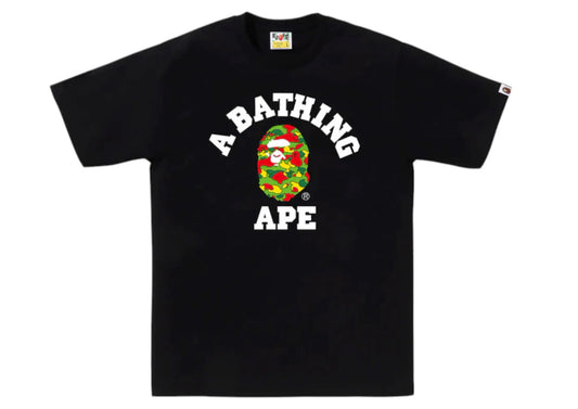 BAPE Sta Camo College Tee Black
