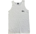Stussy Basic Script Tank Top White