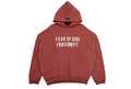 Fear of God Essentials Heavy Fleece Hoodie Crimson