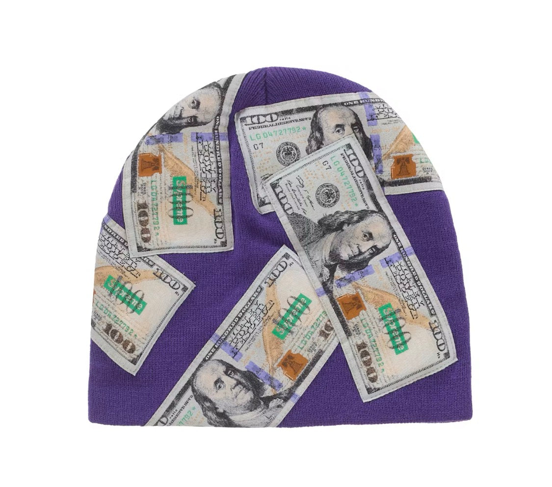 Supreme Money Beanie Purple