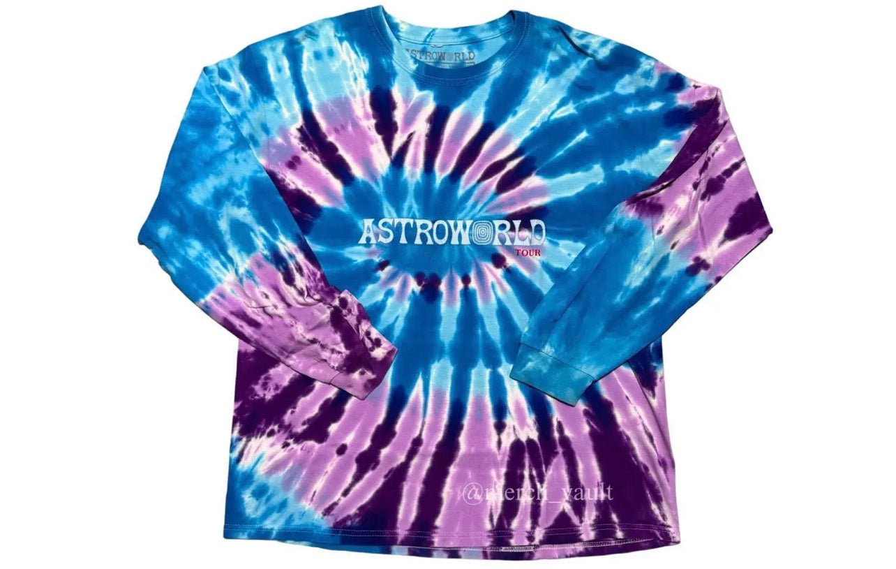 Travis Scott Astroworld Tour Longsleeve Tie Dye