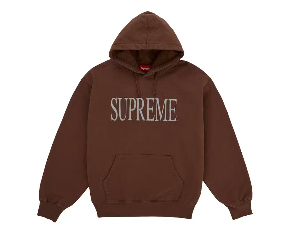 Supreme Capital Hooded Sweatshirt FW26 Brown