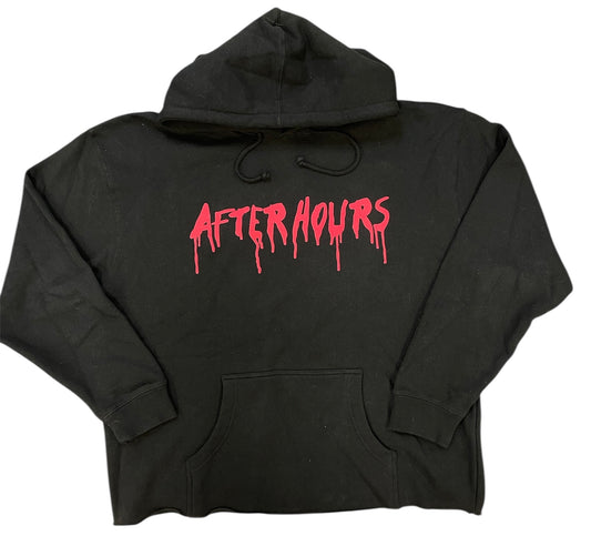 Used The Weeknd x Vlone After Hours Blood Drip Hoodie Black