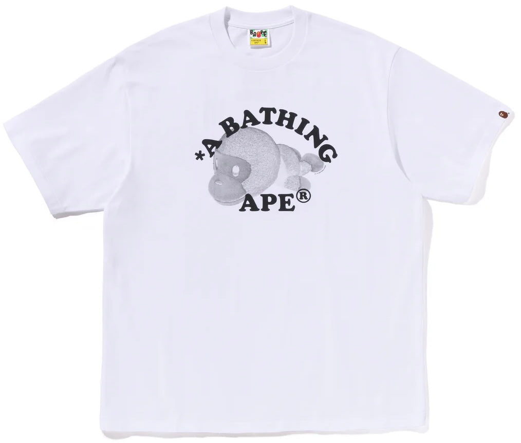 Bape Milo College Tee White