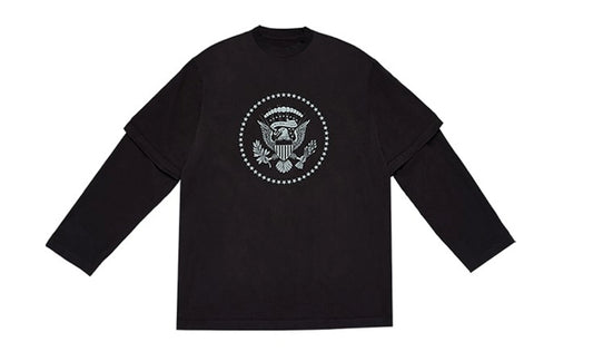 Kanye West 2024 2 Layer L/S T-Shirt Black