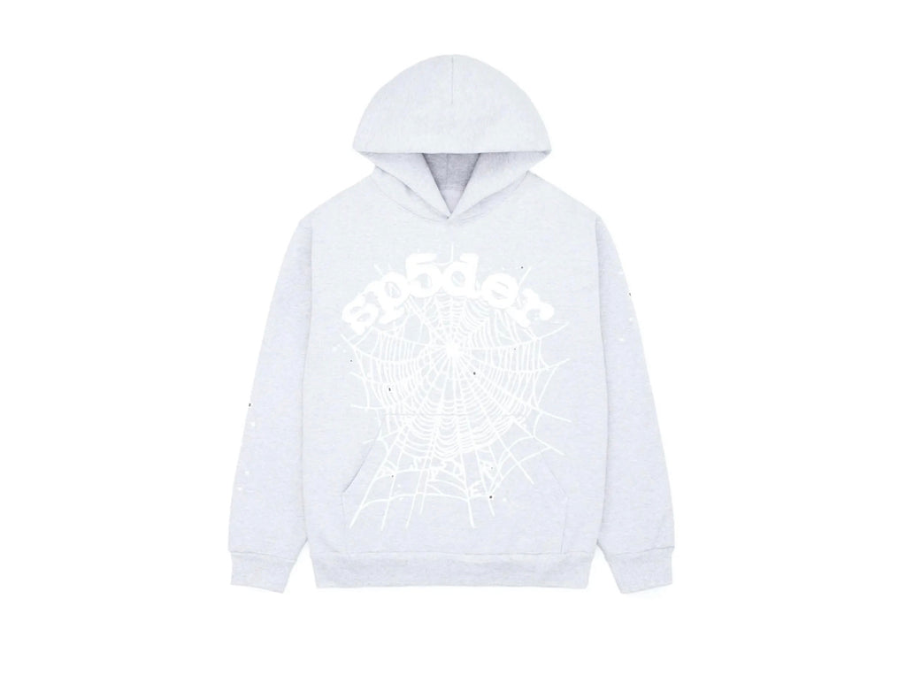 Sp5der OG Web Hoodie Heather Grey